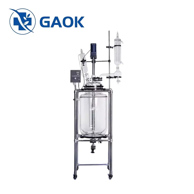 Reactor de laborator de sticlă