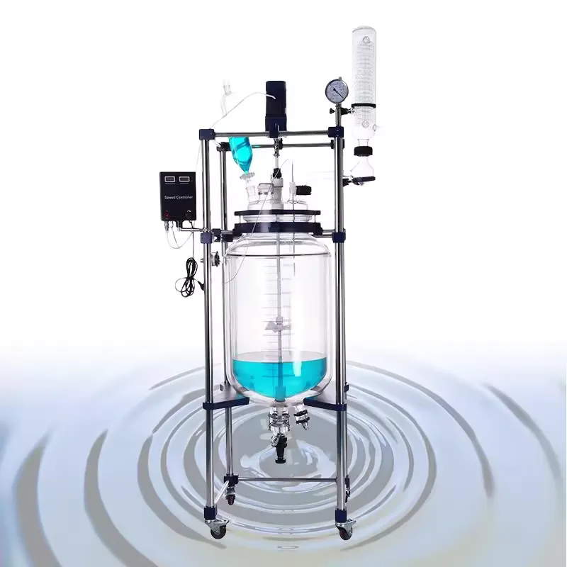 Reactor chimic industrial din sticlă