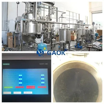 Test de extracție cu ultrasunete a probei de client de frunze Stevia